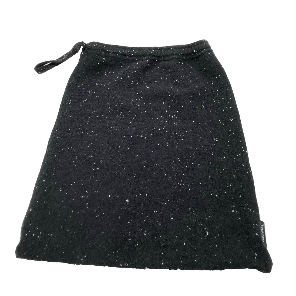 Theory 100% Cashmere Black White Speckles Storage Travel Clothe Dust Pouch Bag